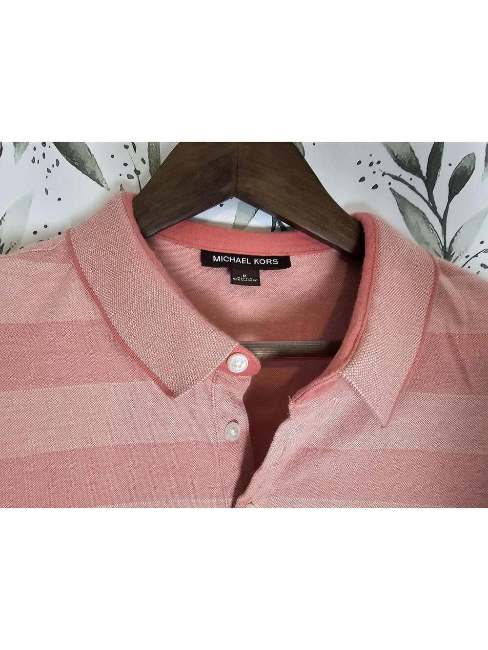 Michael Kors Top Peach Mens Size M Collar Shirt